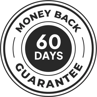 60 day money back guarantee seal